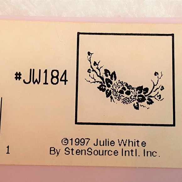NWT Vintage Bird Nest on Branch Stencil Julie's White House Originals #J… - Picture 2 of 12
